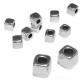 Entrepieza de Metal Zamak Cubo 3.8mm (Ø 1.8mm)