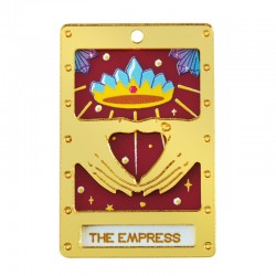 Colgante de Metacrilato Chapa Rectangular  “THE EMPRESS” 29x45mm