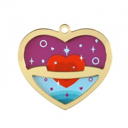 Colgante de Metacrilato Corazón 43x37mm