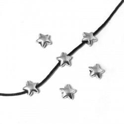 Entrepieza de Metal Zamak Estrella 6x3.6mm (Ø1.4mm)