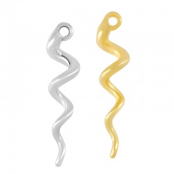 Colgante de Metal Laton Espiral 8x42mm