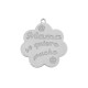 Stainless Steel 304 Charm Flower "Mama te quiero" 30mm