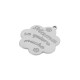 Dije de Acero Inoxidable 304 con Forma de Flor «Mama te quiero» 30 mm