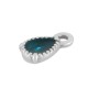 Colgante de Metal Zamak Gota con Esmalte 6x8mm