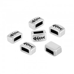 Pasador de Metal Zamak Rectangular con Raspa 8x5mm/4.8mm(Ø5.2mm)