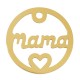 Colgante de Acero Inoxidable 304 ´´Mama´´ con Corazon  20mm/1.3mm