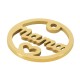 Colgante de Acero Inoxidable 304 ´´Mama´´ con Corazon  20mm/1.3mm