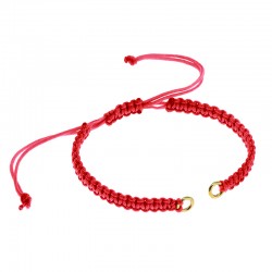 Pulsera Semiacabada de Macrame con 2 Anillas 5/3x1mm