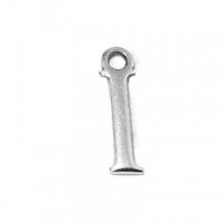 Colgante de Metal Zamak Letra "I" 12mm