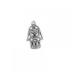 Colgante de Metal Zamak Mano de Fátima 13x18mm