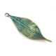Colgante de Metal Zamak Hoja 16x44mm