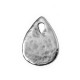 Colgante de Metal Zamak Gota Martillado 26x19mm