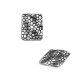 Colgante de Metal Zamak Cuadrado Irregular 20x25mm