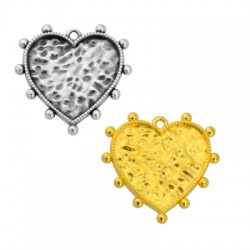 Colgante de Metal Zamak Corazón 25mm