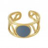 Oro 18K/Azul Denim