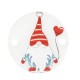 Conector de Metacrilato Pinguino Navideño 20mm