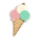 Colgante de Madera y Metacrilato Helado 59x34mm