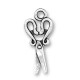 Colgante de Metal Zamak Tijeras 12.5x28mm