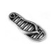 Colgante de Metal Zamak Chancla 19x25mm (Ø1.3mm)
