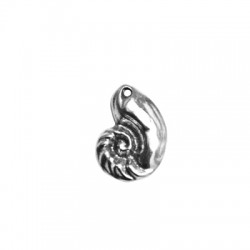 Colgante de Metal Zamak Concha 21x28mm