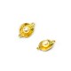 Conector de Metal Zamak Concha con Perla ABS 13mm