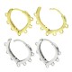 Pendiente de Metal Laton Lagrima con 7 Anillas 12x15mm