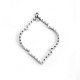 Colgante de Metal Zamak Rombo 37x46mm