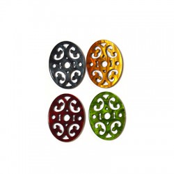 Colgante de Metacrilato Oval Filigrana 18x25mm