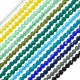 Entrepieza de Vidrio Redonda Facetada 3mm (130uds/tira)