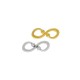 Conector de Metal Zamak Infinito 20x8mm