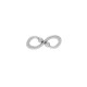 Conector de Metal Zamak Infinito 20x8mm