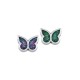 Entrepieza de Metal Zamak Mariposa Esmaltada 9x6,9mm (Ø1.3mm)