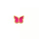 Entrepieza de Metal Zamak Mariposa Esmaltada 9x6,9mm (Ø1.3mm)