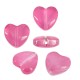 Entrepieza de Cristal Corazón 12x13mm (Ø0.5mm)