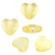 Entrepieza de Cristal Corazón 12x13mm (Ø0.5mm)