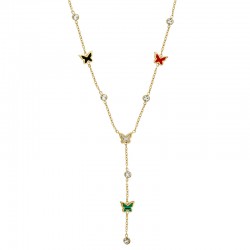 Collar de Acero Inoxidable 304 con Mariposas 40cm