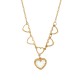 Collar de Acero Inoxidable 304 con Corazones 40cm