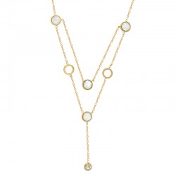 Collar de Acero Inoxidable 304 con Círculos 40cm