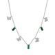 Collar de Acero Inoxidable 304 con Strass Verde 40cm