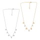Collar de Acero Inoxidable 304 con Strass Blanco 40cm