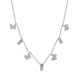 Collar de Acero Inoxidable 304 con Strass Blanco 40cm
