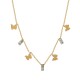 Collar de Acero Inoxidable 304 con Strass Blanco 40cm