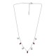 Collar de Acero Inoxidable 304 con Strass Rojo 40cm
