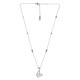 Collar de Acero Inoxidable 304 con Mariposa Blanca 40cm