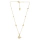 Collar de Acero Inoxidable 304 con Mariposa Blanca 40cm