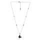 Collar de Acero Inoxidable 304 con Mariposa Negra 40cm
