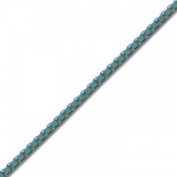 Cadena de Acero Cuadrada 3mm (2 tiras x 1.2mm)