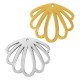 Colgante de Metal Zamak Caracola de Mar 39x34mm (Ø1.8mm)