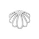 Colgante de Metal Zamak Caracola de Mar 39x34mm (Ø1.8mm)