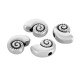Entrepieza de Metal Zamak Caracola 11x8mm (Ø1.8mm)